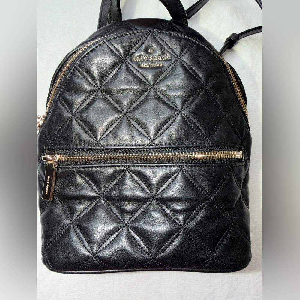Kate Spade Quilted Black Backpack
